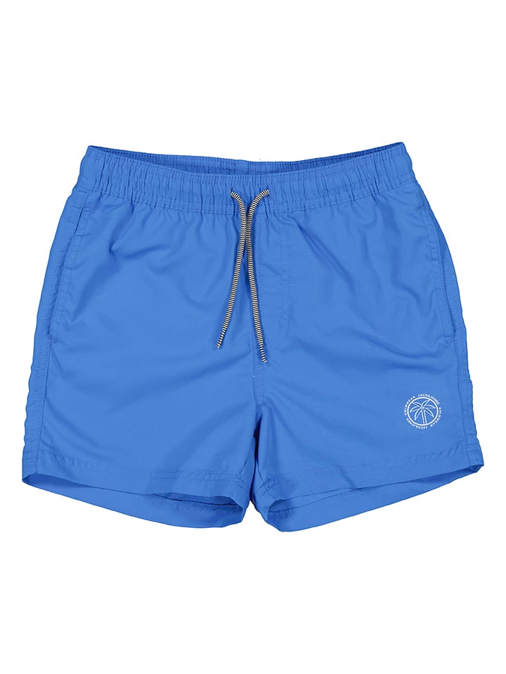 JACK & JONES Junior Szorty kąpielowe "Haruba" w kolorze niebieskim rozmiar: 152