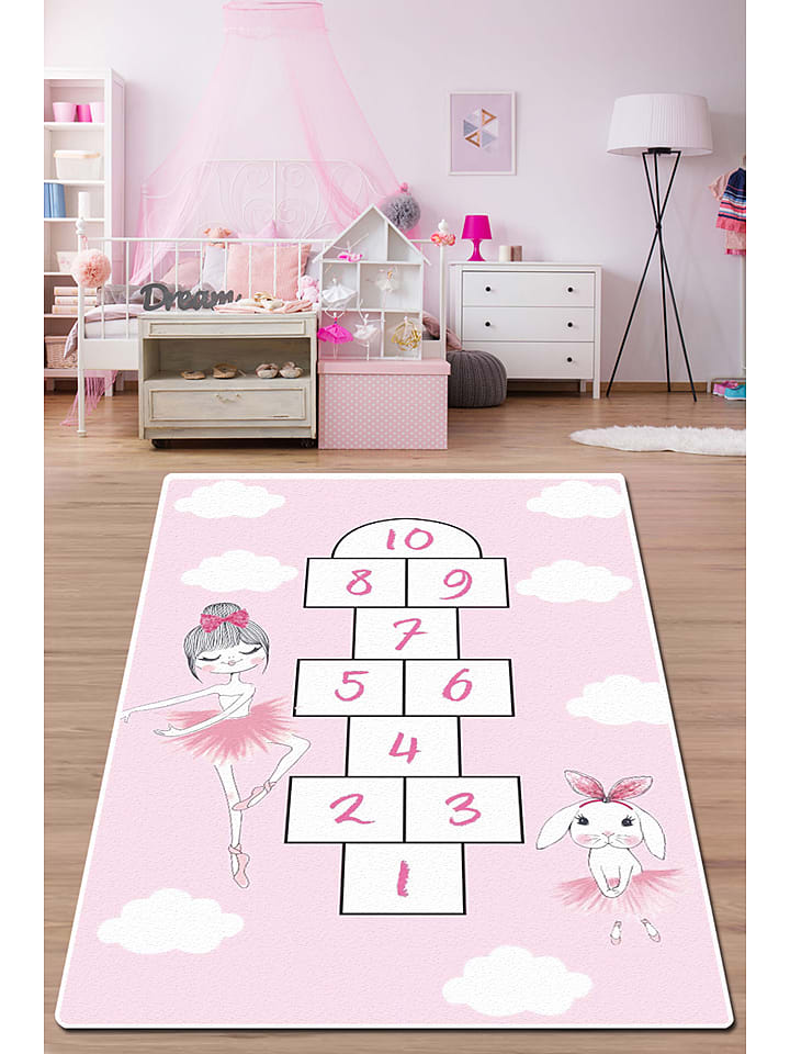 Epheria Kids Dywan w kolorze jasnoróżowym rozmiar: 80x150 cm