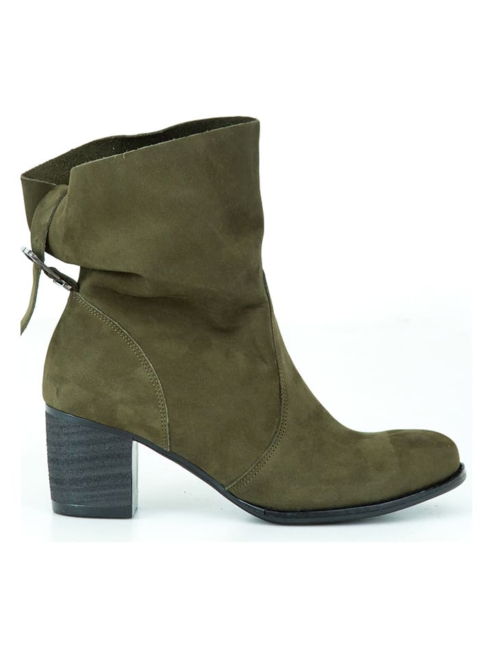 Zapato Skórzane botki w kolorze oliwkowym rozmiar: 37