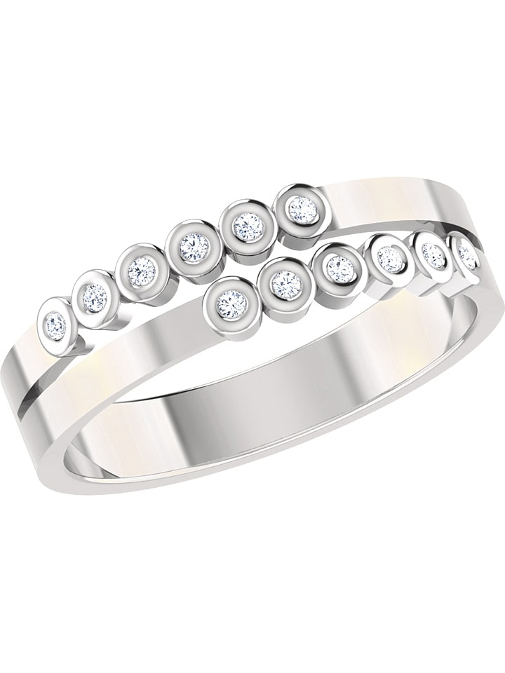 Vittoria Jewels Złoty pierścionek z diamentami rozmiar: 62