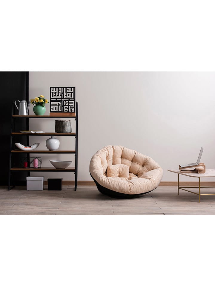 Evila Worek "Kiku" w kolorze kremowym do siedzenia - 90 x 70 x 56 cm rozmiar: onesize