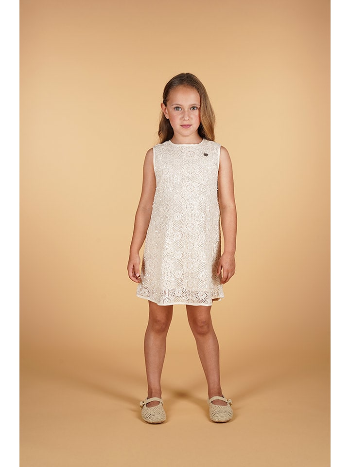 Le Chic Sukienka "Sunbeam" w kolorze kremowym rozmiar: 164