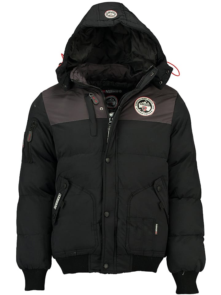 Geographical Norway Kurtka zimowa "Volva" w kolorze czarnym rozmiar: M