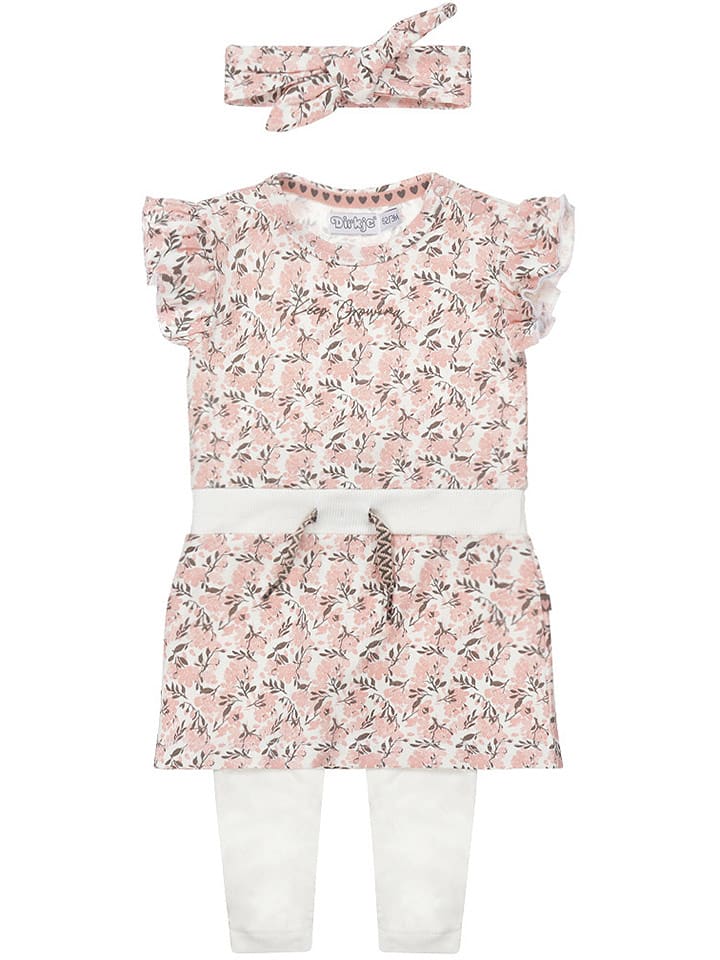 Dirkje 3-częściowy zestaw w kolorze jasnoróżowym rozmiar: 74