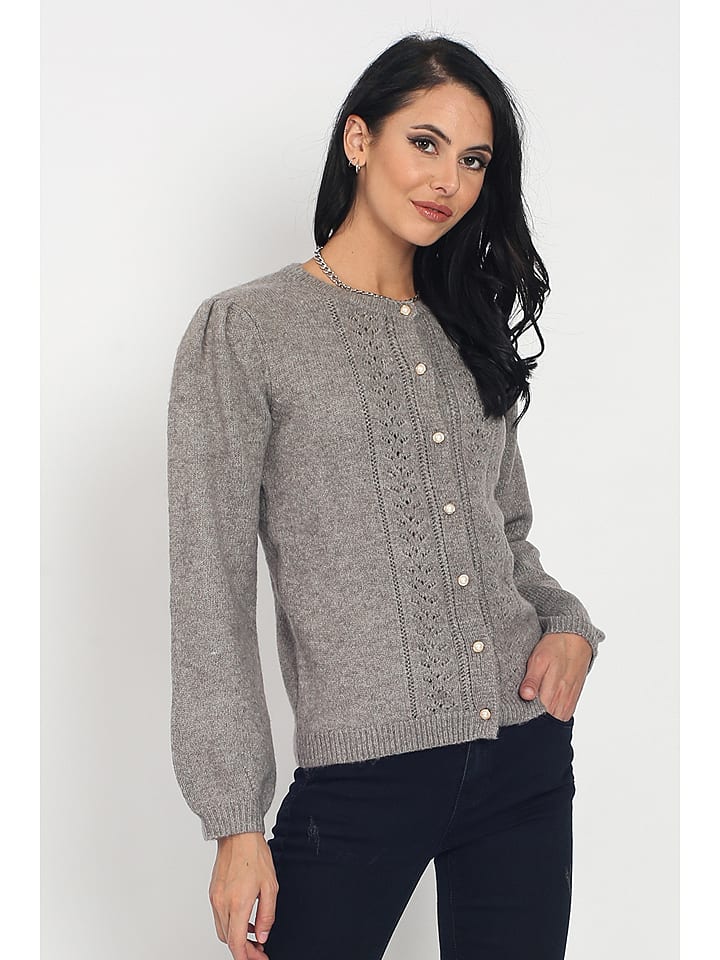 ASSUILI Kardigan w kolorze szarym rozmiar: 40