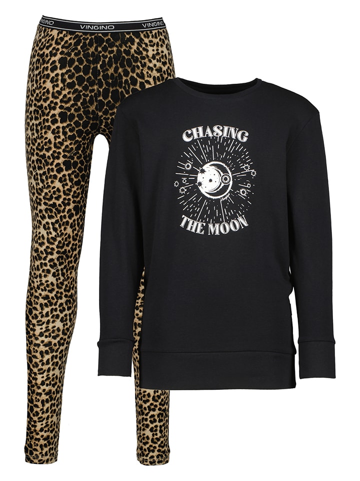 Vingino Piżama "Willow" w kolorze czarnym rozmiar: 122/128