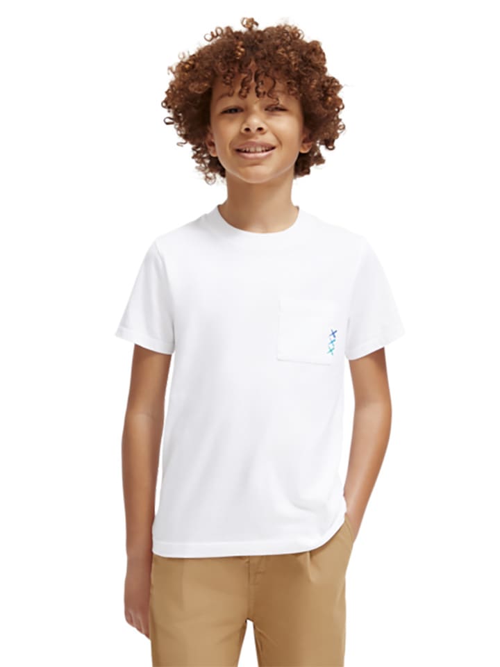 Scotch & Soda Koszulka w kolorze białym rozmiar: 164