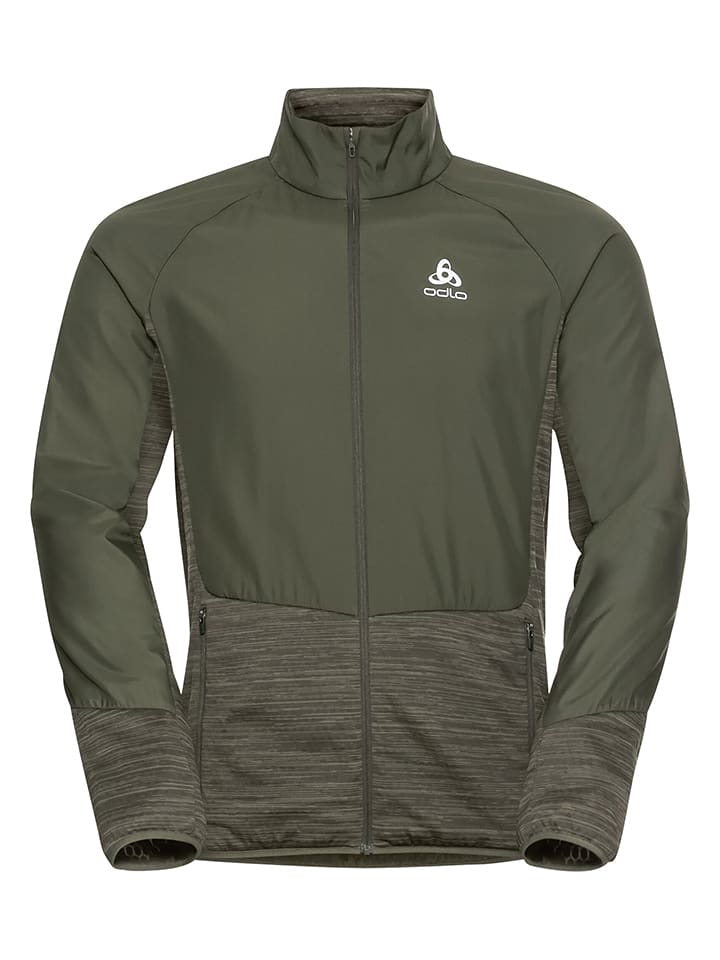 Odlo Kurtka w kolorze khaki do biegania rozmiar: L