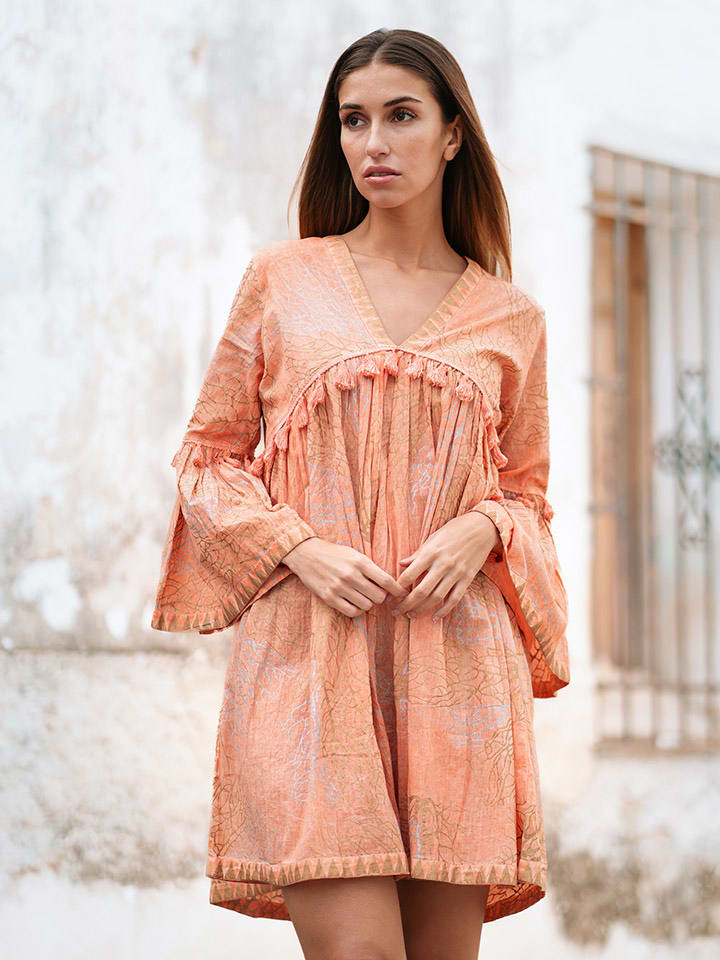 Isla Bonita by SIGRIS Sukienka w kolorze pomarańczowym rozmiar: 3XL