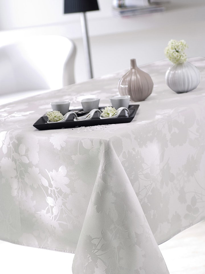 Calitex Obrus "Flore" w kolorze białym rozmiar: 150x350 cm