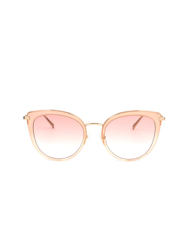 Longchamp Damskie okulary przeciwsłoneczne w kolorze złoto-brzoskwiniowo-jasnoróżowym rozmiar: 53