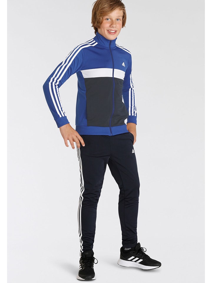 adidas 2-częściowy zestaw w kolorze czarno-niebieskim rozmiar: 176