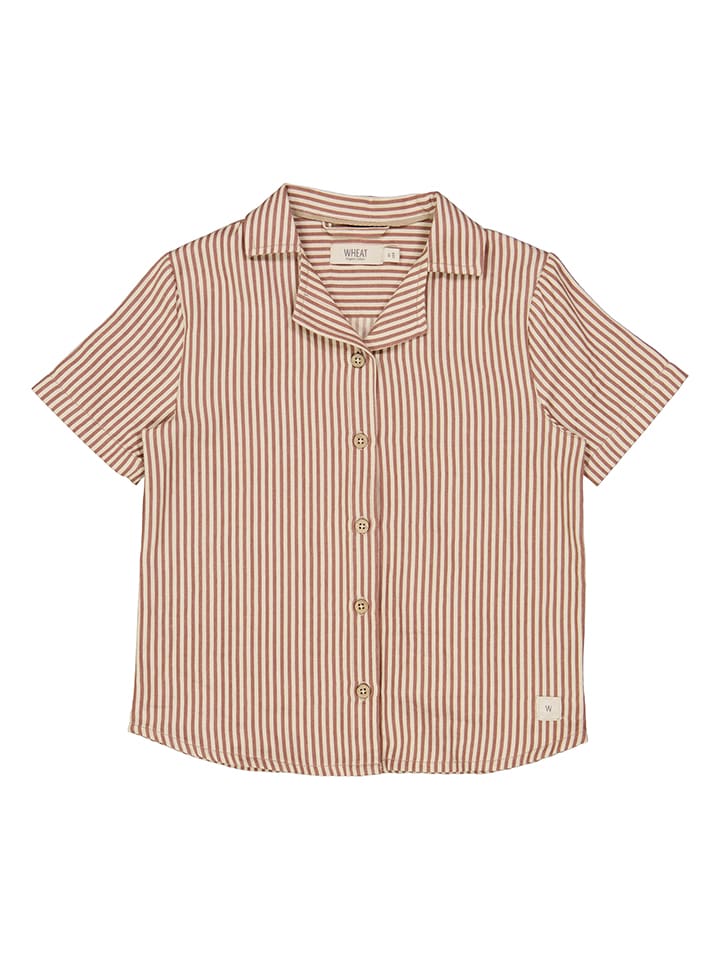 Wheat Koszula "Anker" w kolorze beżowo-jasnobrązowym rozmiar: 110