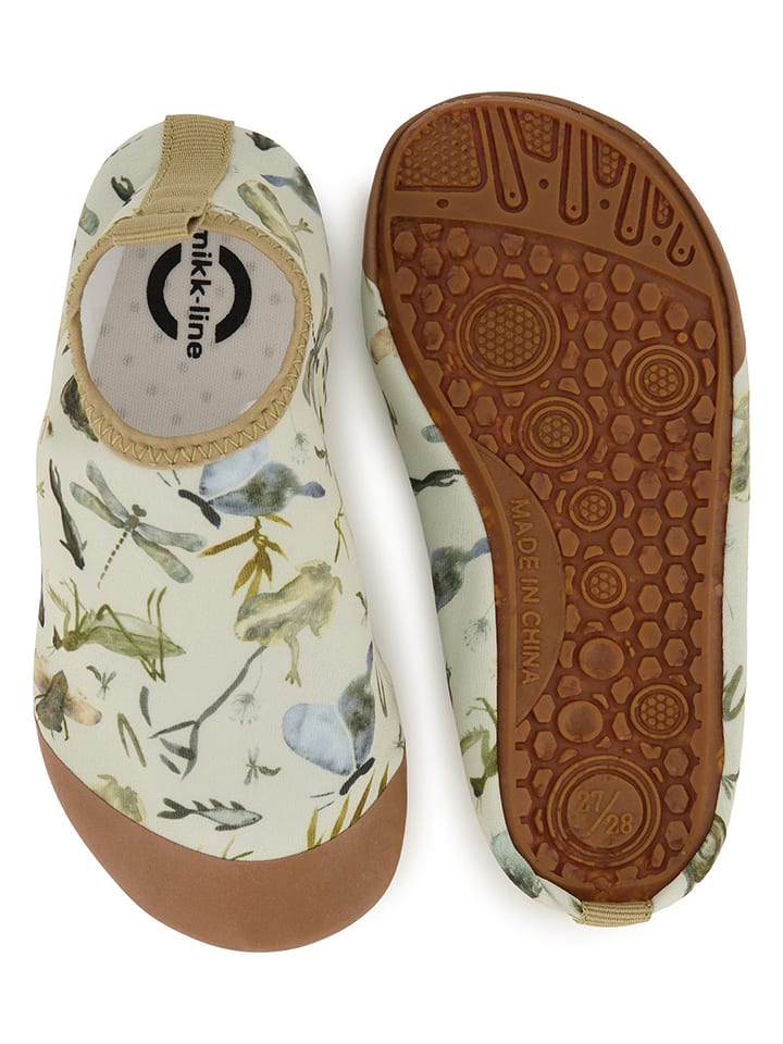 mikk-line Buty kąpielowe w kolorze beżowym rozmiar: 29/30