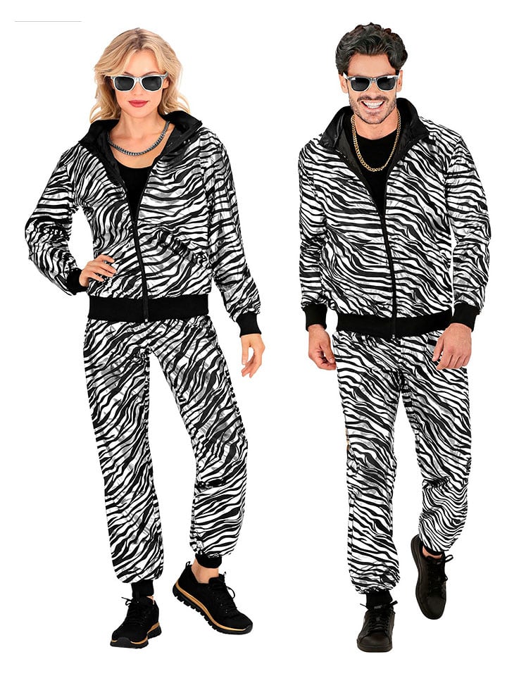 Carnival Party 2-częściowy kostium "Party" w kolorze srebrno-czarnym rozmiar: L