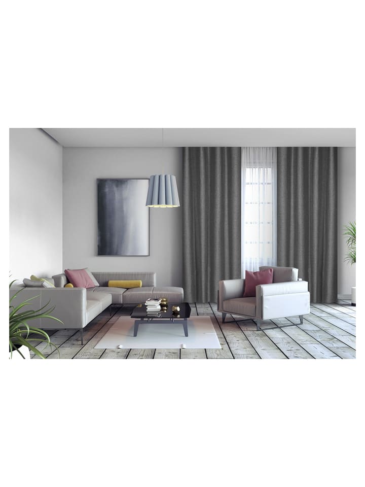 Lifa Living Zasłona w kolorze szarym rozmiar: 150x260 cm