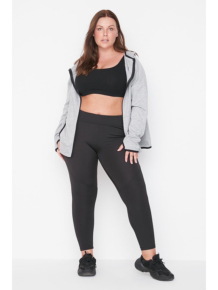 trendyol Legginsy w kolorze czarnym rozmiar: 48