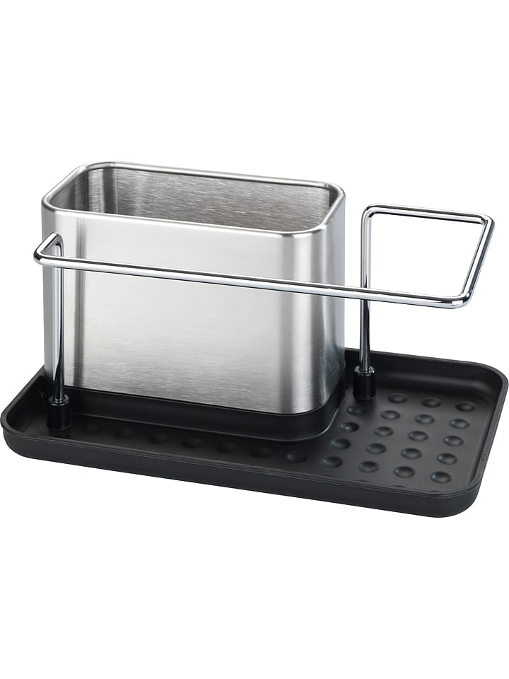 Wenko Organizer "Orio" w kolorze srebrno-czarnym do mycia naczyń - 21 x 10,5 x 12 cm rozmiar: onesize