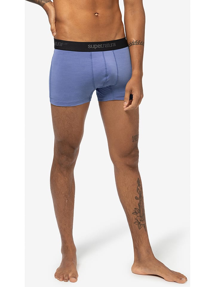 super.natural Bokserki "Tundra175" w kolorze niebieskim rozmiar: M