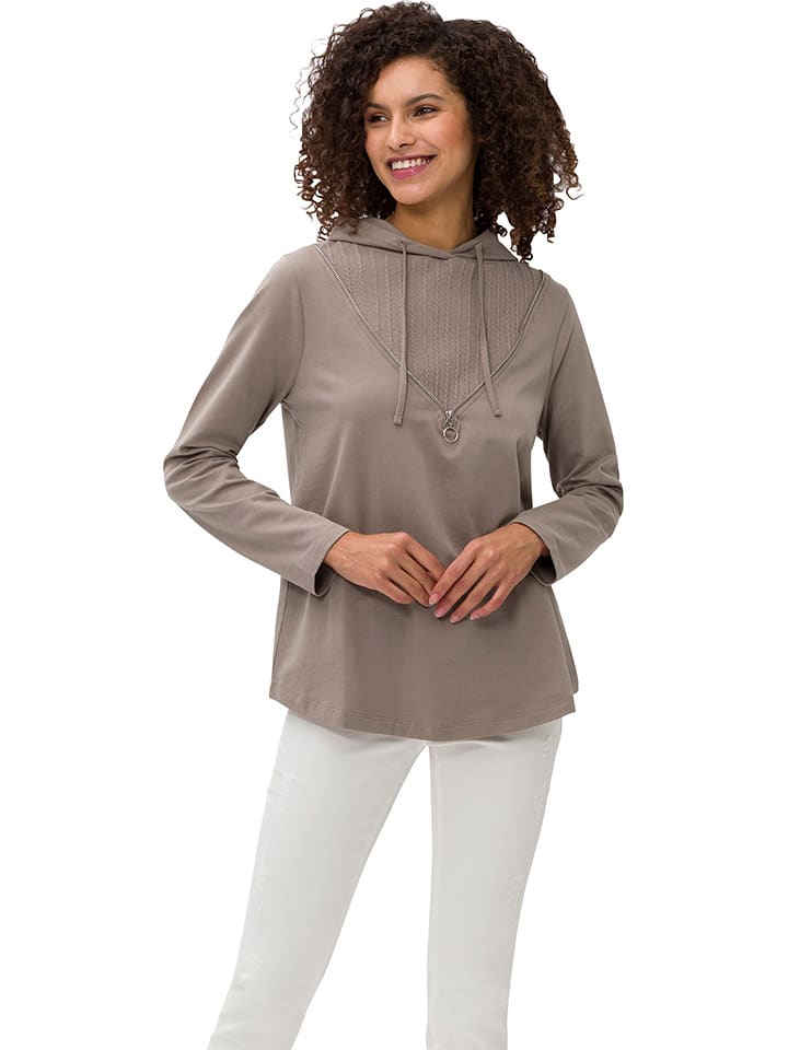 Heine Bluza w kolorze jasnobrązowym rozmiar: 46