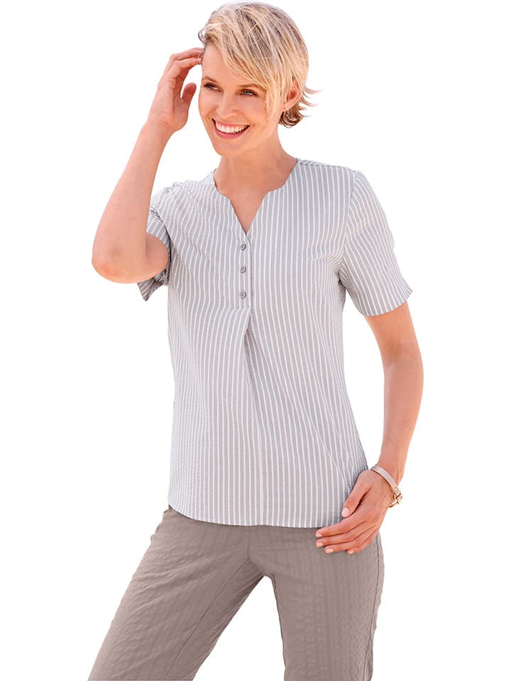 WITT WEIDEN Bluzka w kolorze beżowo-białym rozmiar: 42