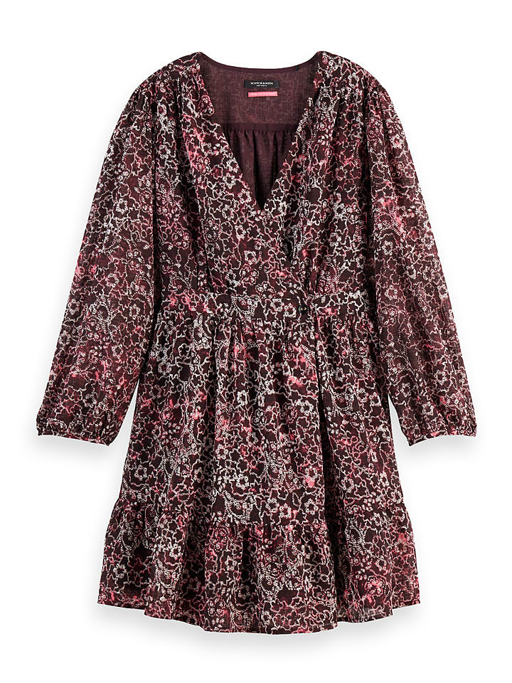 Scotch & Soda Sukienka w kolorze bordowo-białym rozmiar: 40