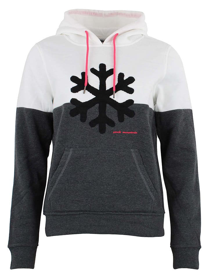 Peak Mountain Bluza "Acarlo" w kolorze biało-szarym rozmiar: S