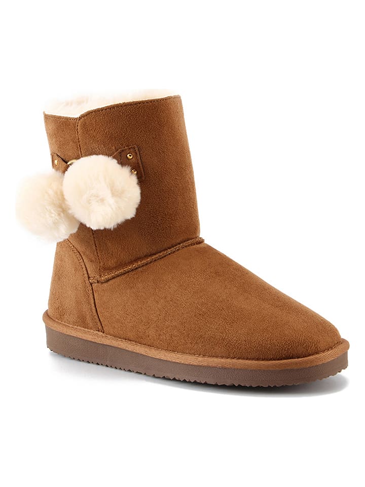 ISLAND BOOT Botki zimowe "Sherbrooke" w kolorze jasnobrązowym rozmiar: 36