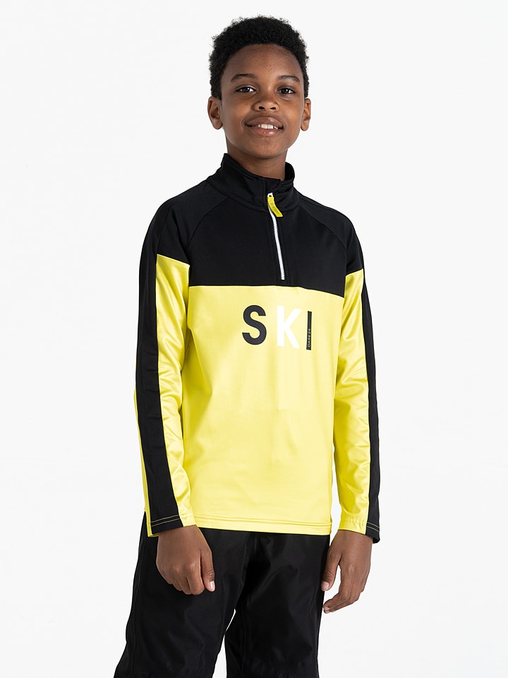 Dare 2b Koszulka funkcyjna "Pow Core Stretch" w kolorze żółto-czarnym rozmiar: 128