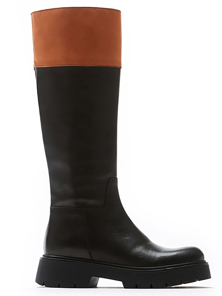 British Passport Skórzane kozaki w kolorze czarnym rozmiar: 41