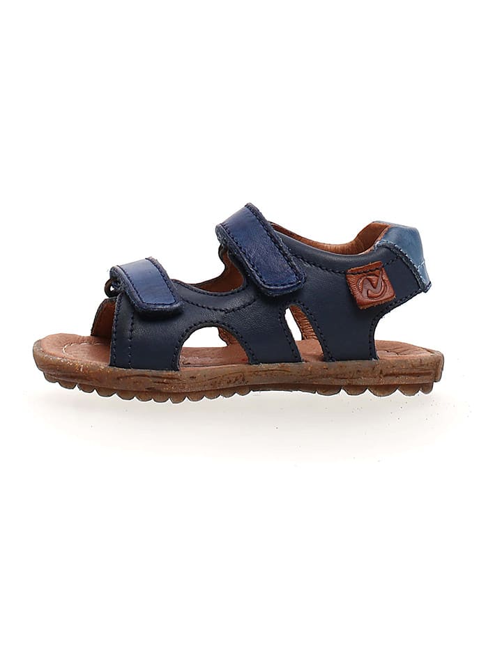 Naturino Skórzane sandały "Sky" w kolorze granatowym rozmiar: 26