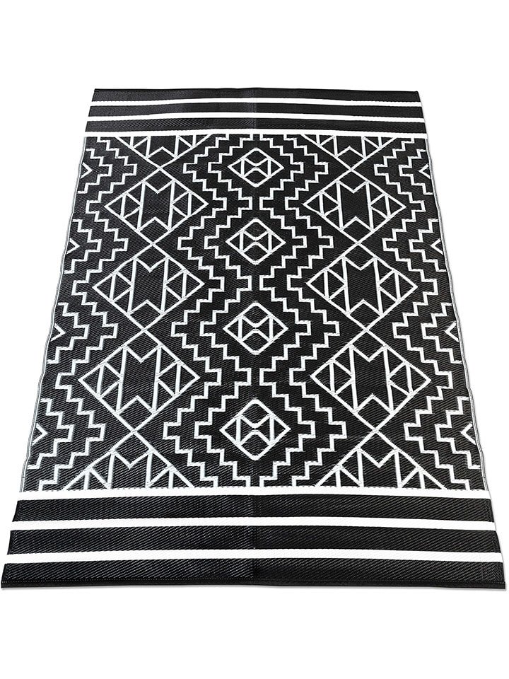 Inkazen Dywan zewnętrzny w kolorze czarno-białym rozmiar: 120x180 cm