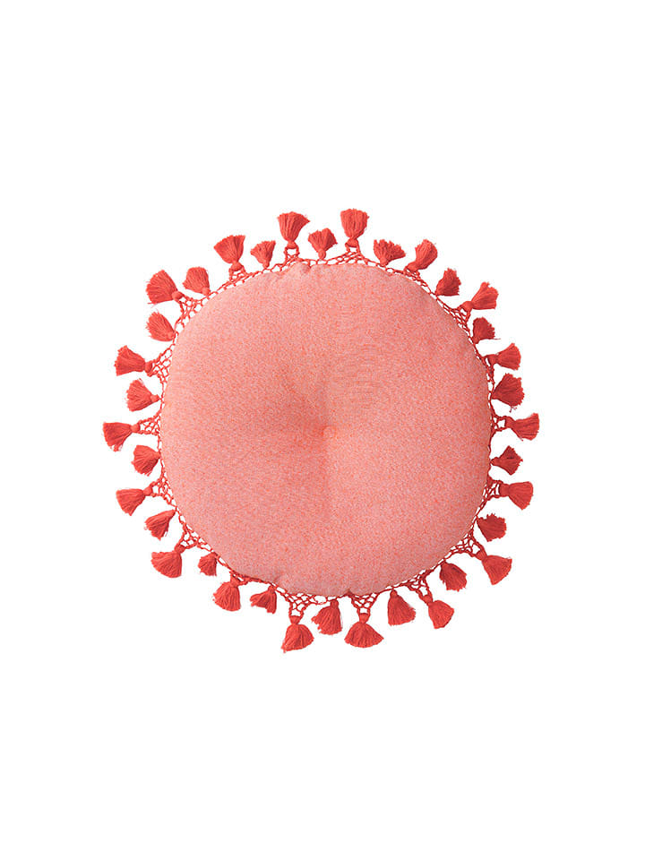 Ellos Home Poduszka "Walle" w kolorze pomarańczowym do siedzenia - Ø 45 cm rozmiar: onesize