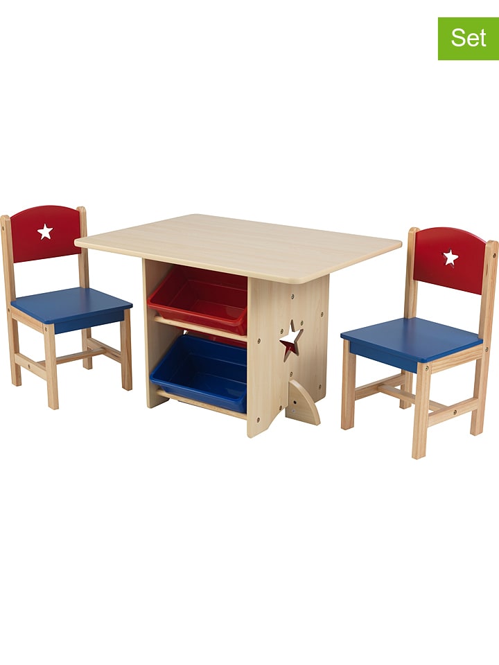 3-częściowy zestaw w kolorze jasnobrązowym ze wzorem