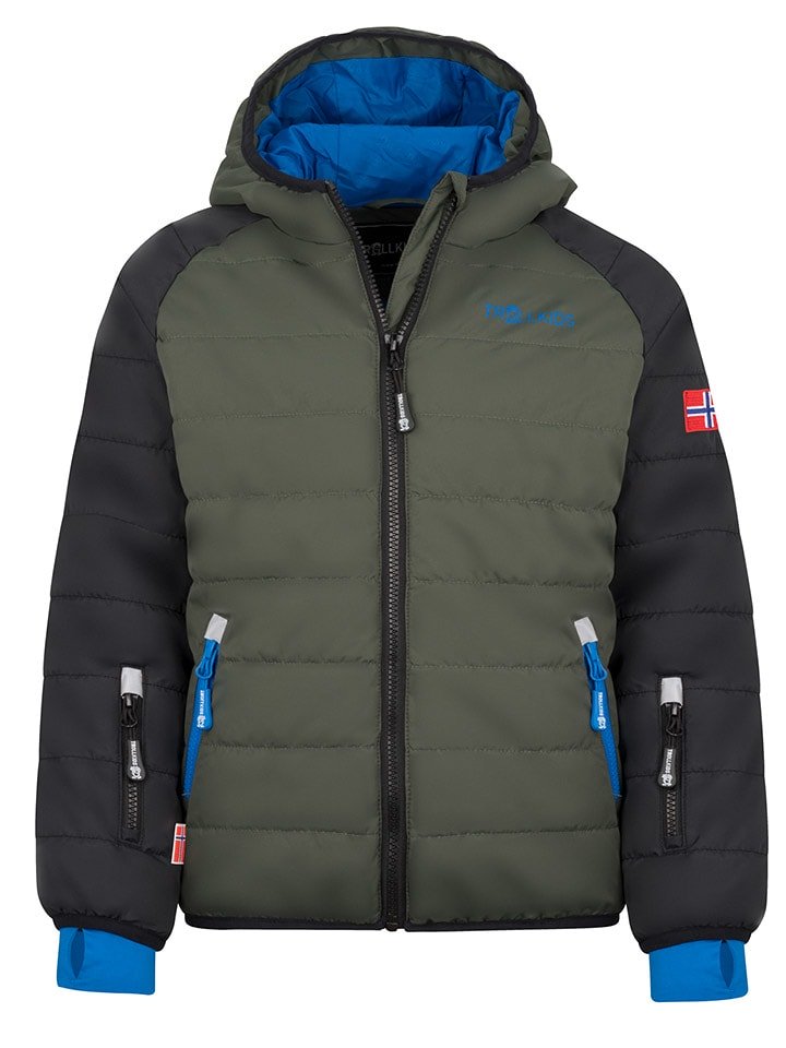 Trollkids Kurtka narciarska "Hafjell XT" w kolorze khaki rozmiar: 164