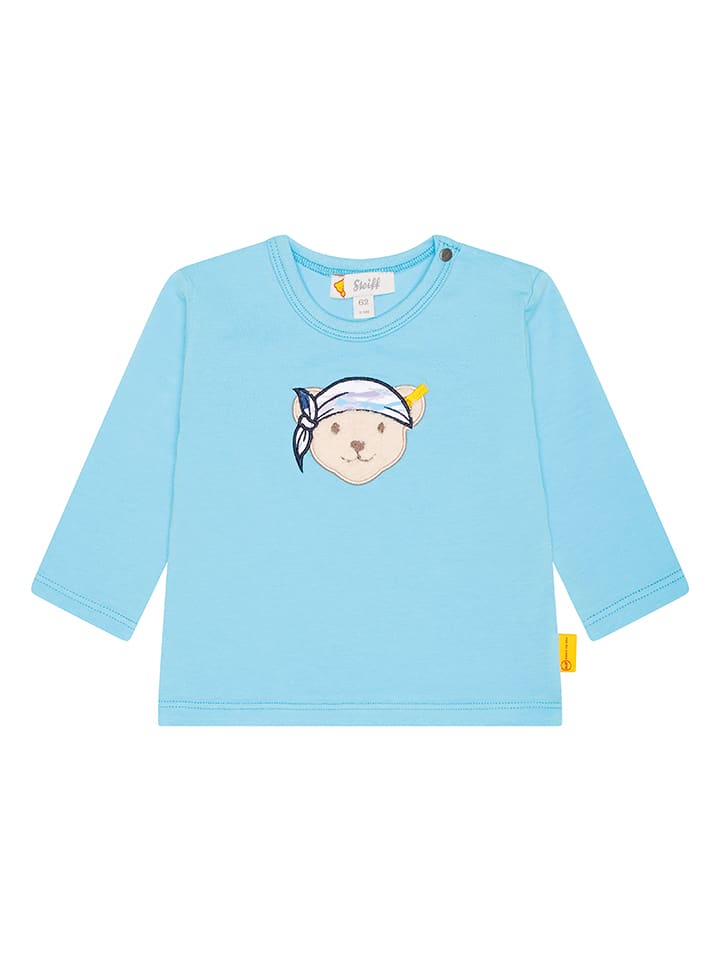 Steiff Koszulka w kolorze błękitnym rozmiar: 86