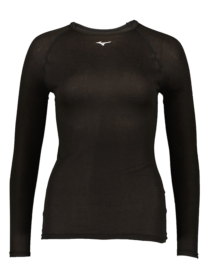 Mizuno Koszulka funkcyjna "MidActive Crew" w kolorze czarnym rozmiar: M