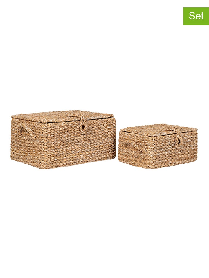 House Nordic Kosze (2 szt.) "Bogra" w kolorze jasnobrązowym rozmiar: onesize