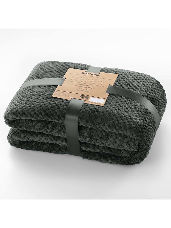 Deco King Koc "Henry" w kolorze antracytowym rozmiar: 70x150 cm