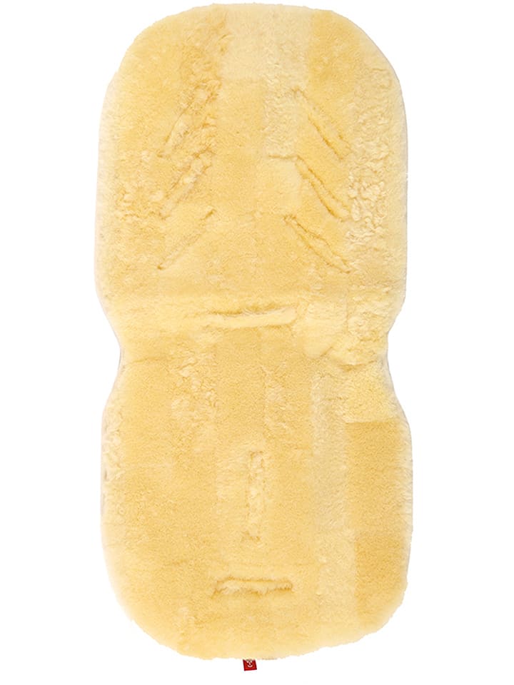 Kaiser Naturfellprodukte Nakładka wełniana "Patchwork" w kolorze beżowym - 80 x 35 cm rozmiar: onesize