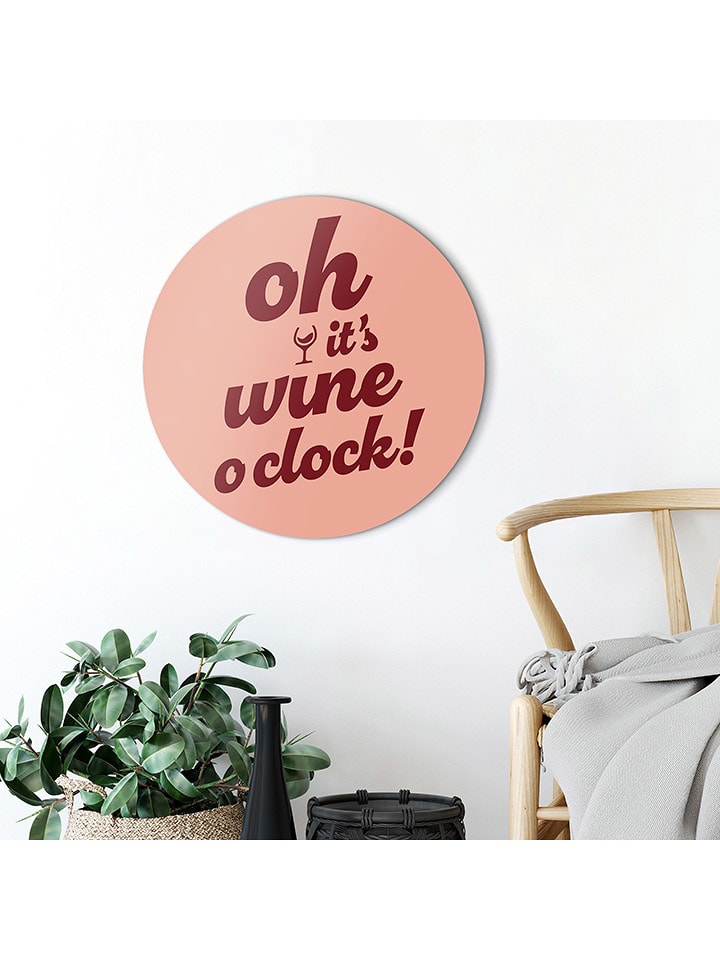 Orangewallz Druk artystyczny "Time for Wine" rozmiar: 50 cm