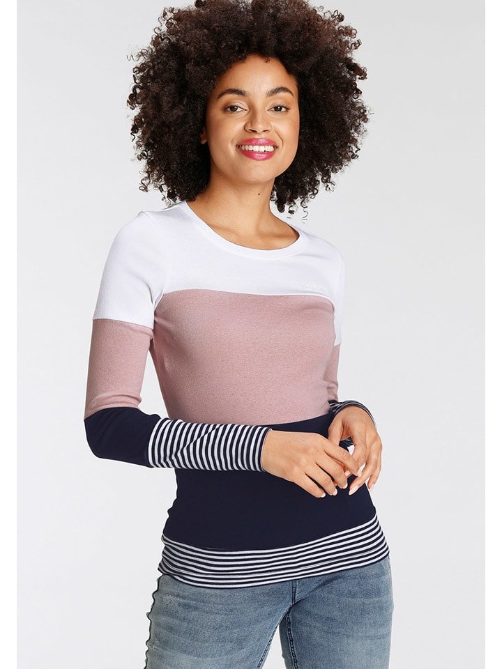 Kangaroos Koszulka w kolorze jasnoróżowo-granatowo-białym rozmiar: 52/54