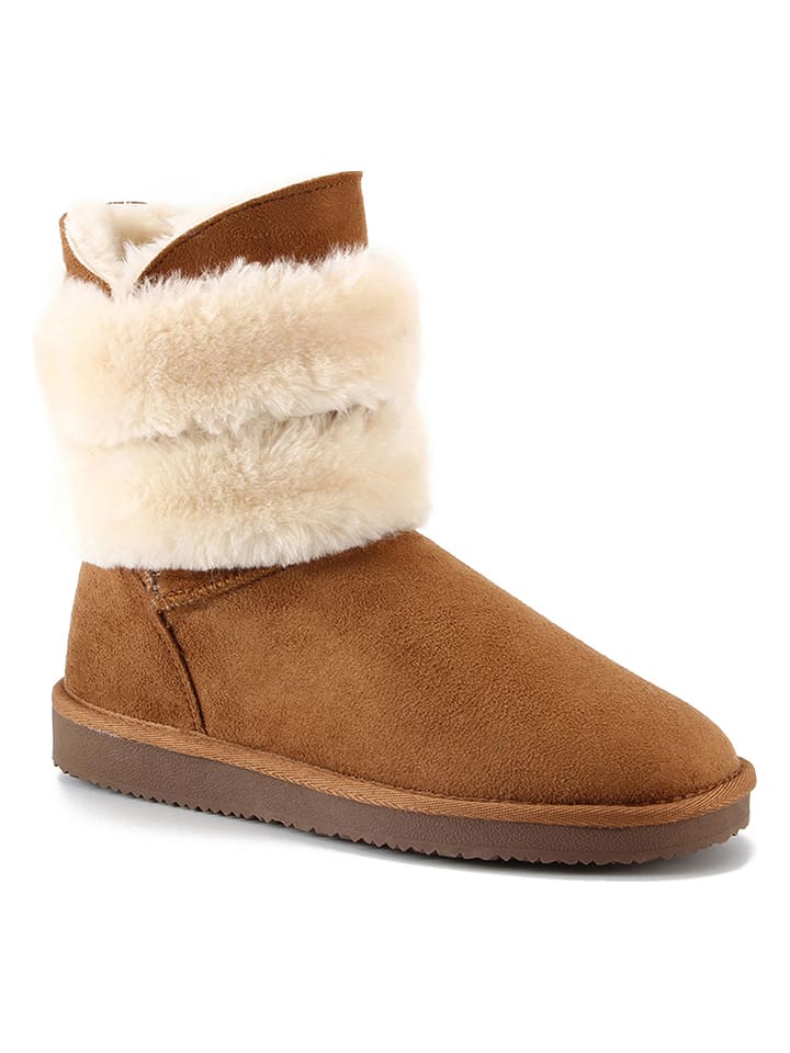 ISLAND BOOT Botki zimowe "Canso" w kolorze jasnobrązowym rozmiar: 38