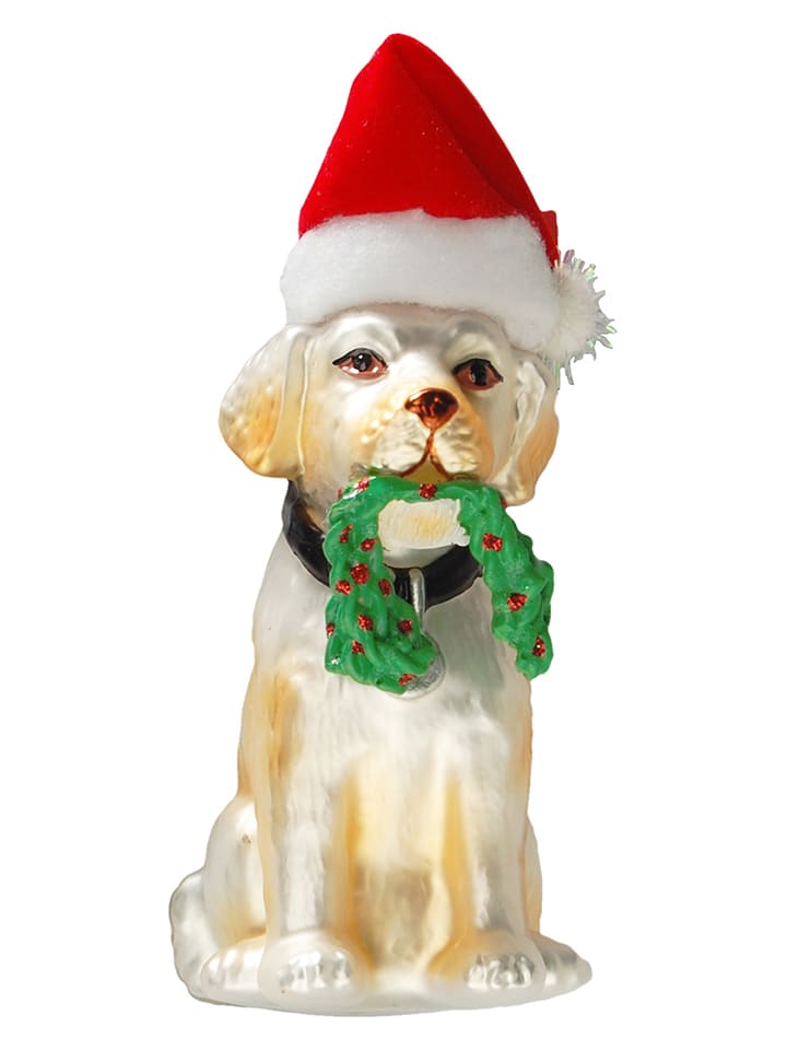 Krebs Glas Lauscha Bombka ze wzorem - dł. 9 cm rozmiar: onesize