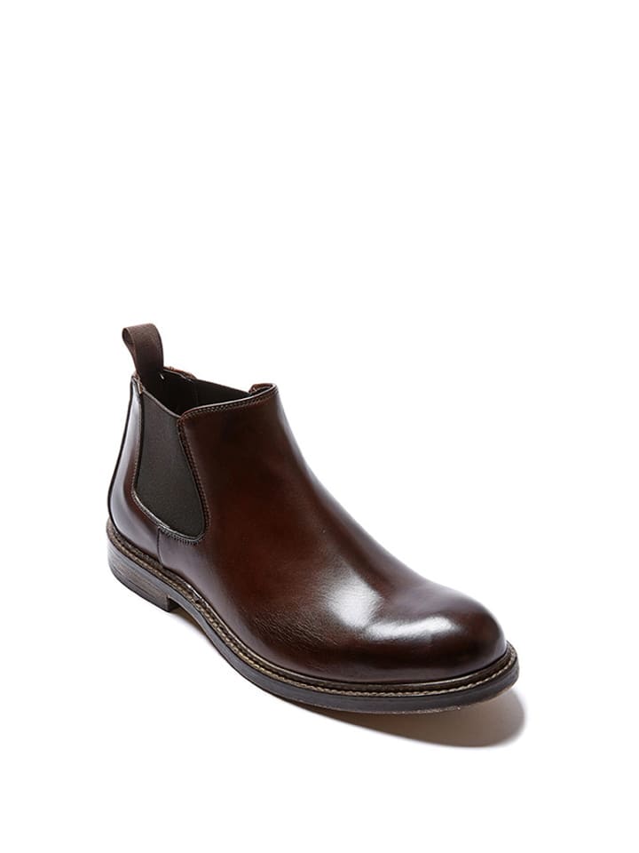 British Passport Skórzane sztyblety w kolorze ciemnobrązowym rozmiar: 42