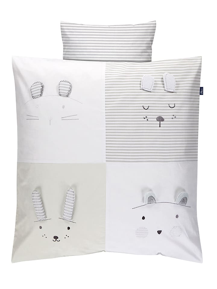 Alvi Zestaw w kolorze kremowo-szarym rozmiar: 80x80 cm