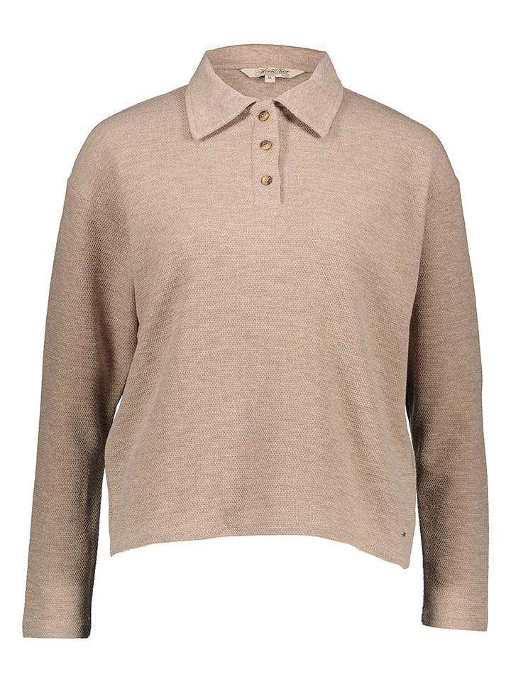 Herrlicher Koszulka polo w kolorze jasnobrązowym rozmiar: XS