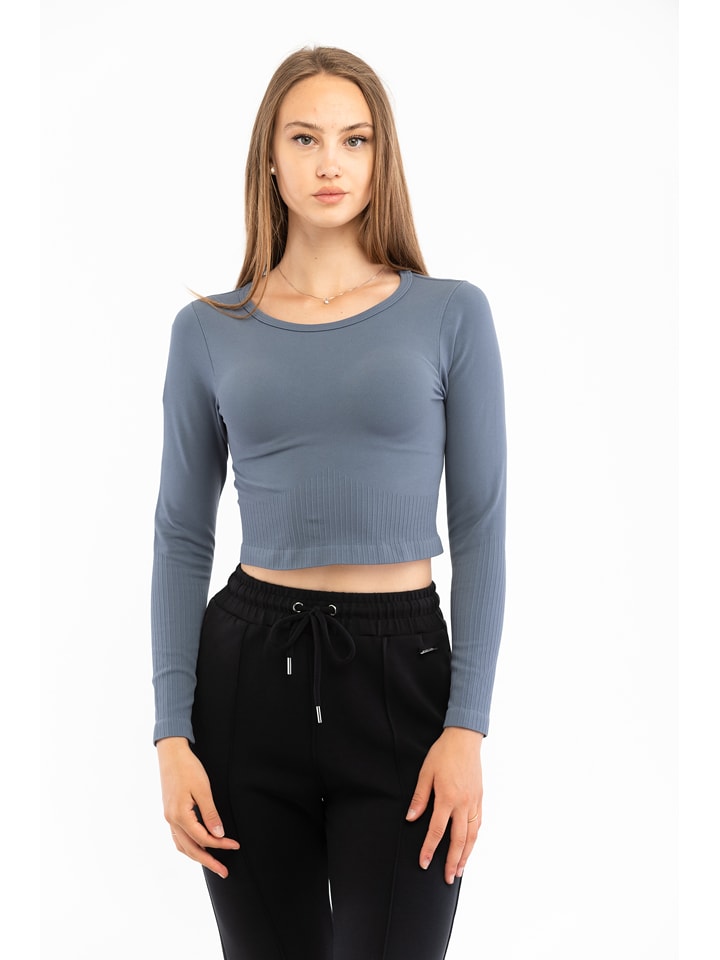 Stronger Koszulka sportowa "Smooth" w kolorze szarym rozmiar: S