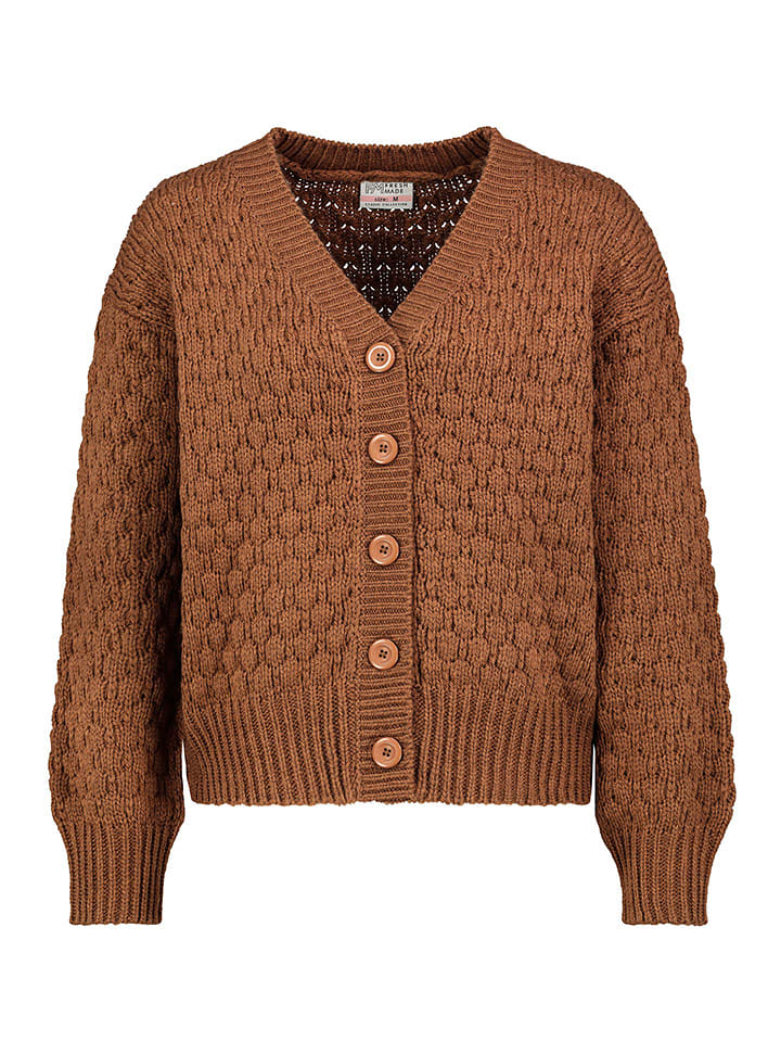 Fresh Made Kardigan w kolorze jasnobrązowym rozmiar: XS