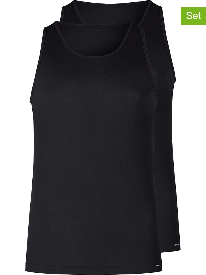Skiny Podkoszulki (2 szt.) w kolorze czarnym rozmiar: XL